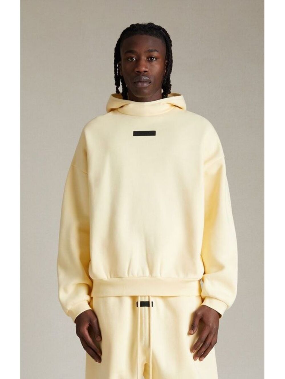 Essentials Fear of God Spring Tab Detail Hoodie - Garden Yellow ($100)